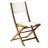 Set Tavolo Donoratico + 6 Sedie Venturina In Acacia Pieghevole Con Textilene Senza Braccioli Moia