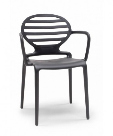 Zoom Sedia con braccioli set da 4 in tecnopolimero rinforzato Cokka Made in Italy SCAB DESIGN