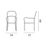 Set Tavolo pieghevole + 2 Sedie Intra MOIA grigio antracite