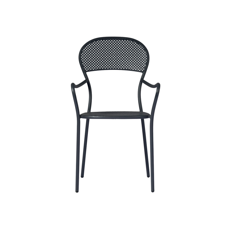 Set Tavolo Orta + 4 Sedie Intra MOIA grigio antracite