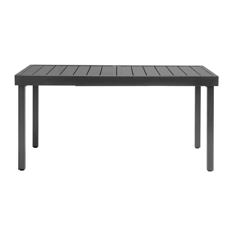 Set Tavolo allungabile + 6 Sedie Orta - Ferro Antracite - Pieg. Moia