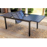 Set Tavolo allungabile + 6 Sedie Orta - Ferro Antracite - Pieg. Moia