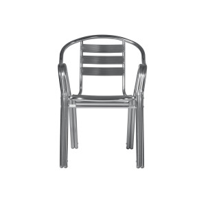 Set 2 poltrone Contract Moia alluminio robuste per esterno