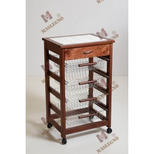 Carrello portafrutta Vesuvio con cassetto senza base