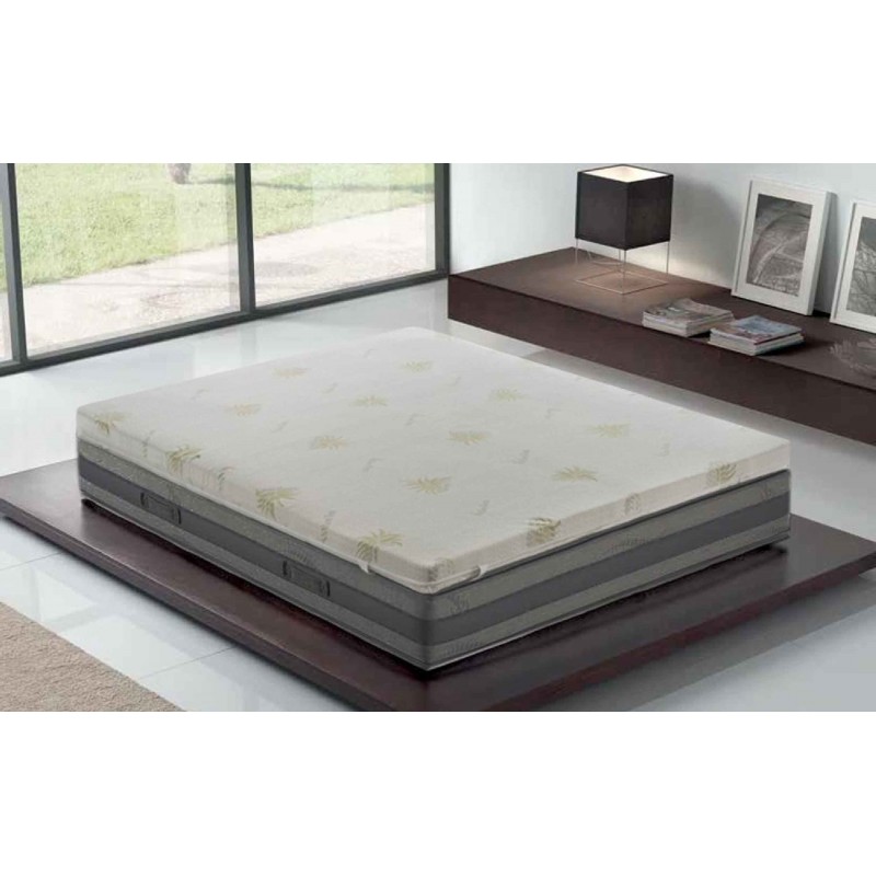 Topper correttore memory foam alto 5cm - rivestimento all’aloe vera