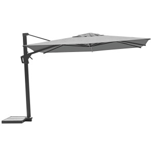 Ombrellone Firenze 3x4 palo laterale antracite Made in Italy Moia