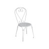 Set Tavolo Sirmione + 2 Sedie Sirmione MOIA impilabili in ferro avorio