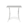 Set Tavolo Sirmione + 2 Poltrone MOIA con braccioli Sirmione impilabili in ferro avorio
