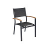Set Tavolo Fuerteventura + 6 Sedie Tenerife MOIA grigio antracite