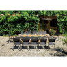 Set Tavolo Fuerteventura + 6 Sedie Tenerife MOIA grigio antracite