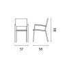 Set Tavolo Fuerteventura + 6 Sedie Tenerife MOIA grigio antracite