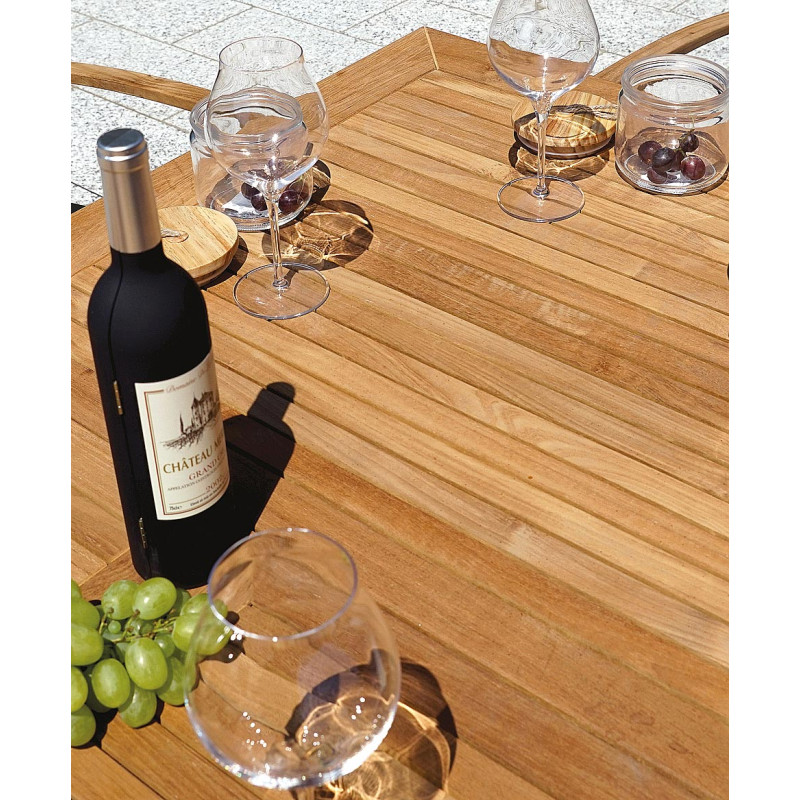 Set Tavolo Fuerteventura + 6 Sedie Milano Contract Senza Braccioli In Alluminio Grigio E Corda Grigia Moia