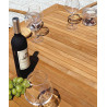 Set Tavolo Fuerteventura + 6 Sedie Contract antracite con corda sintetica grigia Moia