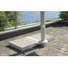 Ombrellone Firenze 3x4 palo laterale bianco Made in Italy Moia