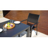 Set Tavolo e 4 Sedie da Giardino Alluminio Antracite