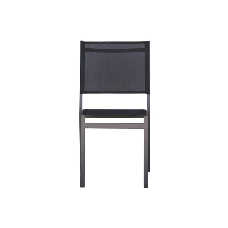 Set Tavolo e 4 Sedie da Giardino Alluminio Antracite