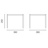 Pergola Texas 3x3 Effetto Legno Moia | Lamellare