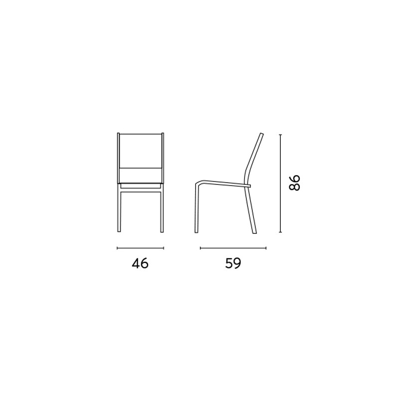 Set Tavolo e 4 Sedie da Giardino Alluminio Antracite