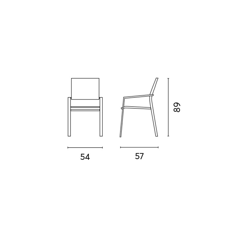 Set Tavolo San Vincenzo + 4 Sedie Zara Alluminio Antracite Text Nero Moia