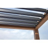 Pergola Texas 3x3 Effetto Legno Moia | Lamellare