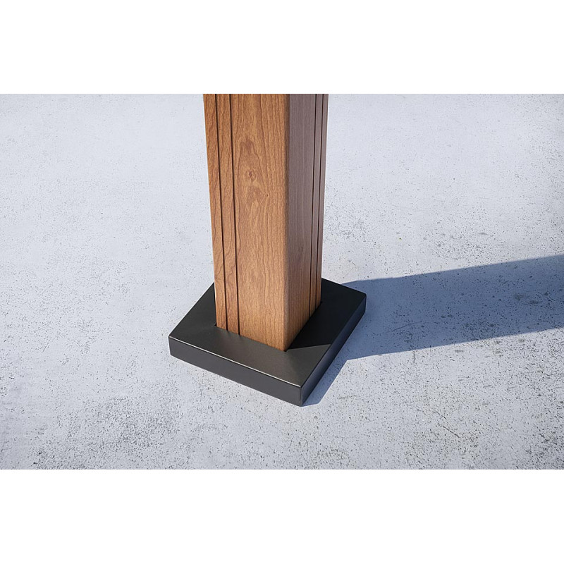 Pergola Texas 3x3 Effetto Legno Moia | Lamellare