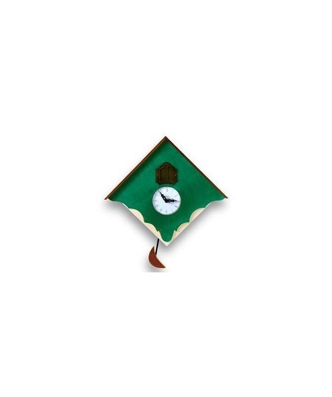 Orologio con cucù Chalet con cassa panna e frontale Made in Italy