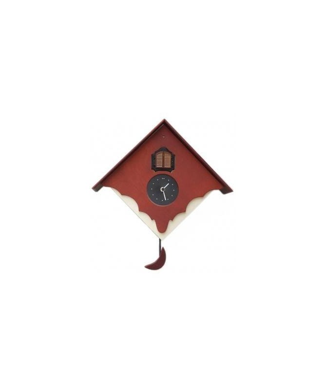 Orologio con cucù Chalet con cassa panna e frontale Made in Italy