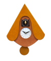 Orologio con cucù New W con cassa in mdf e tetto Made in Italy