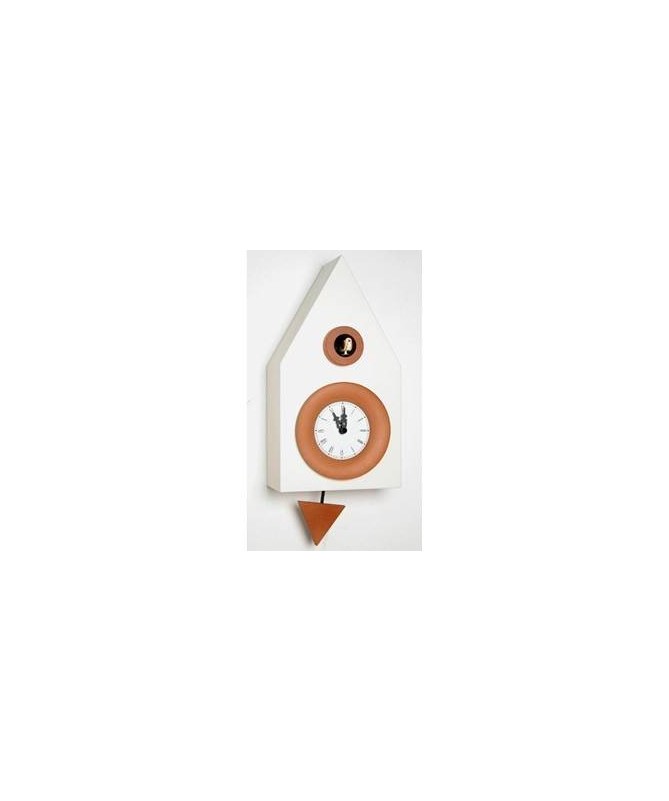 Orologio con cucù Dark in mdf laccato Made in Italy