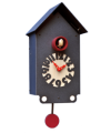 Orologio con cucù Casetta cassa metallo e quadrante betulla Made in Italy
