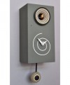 Orologio con cucù Spirale cassa in mdf laccato Made in Italy