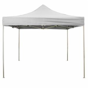 Zoom Gazebo richiudibile pieghevole 3 X 3 Bianco ricoperto in PVC impermeabile