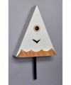 Orologio con cucù Cervino in mdf laccato fosforescente Made in Italy