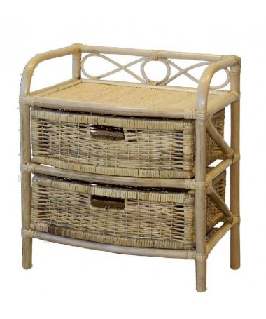 CASSETTIERA RATTAN 2 CASSETTI