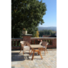 Poltrona lucrezia cm60x60h82/47 noce naturale con cuscino