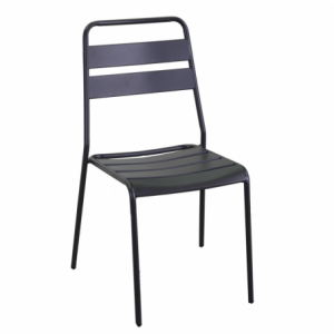 Sedia metallo Rovigo antracite cm 50x54h42/87