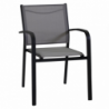 Sedia alluminio - Set da 2 - sullivan antracite