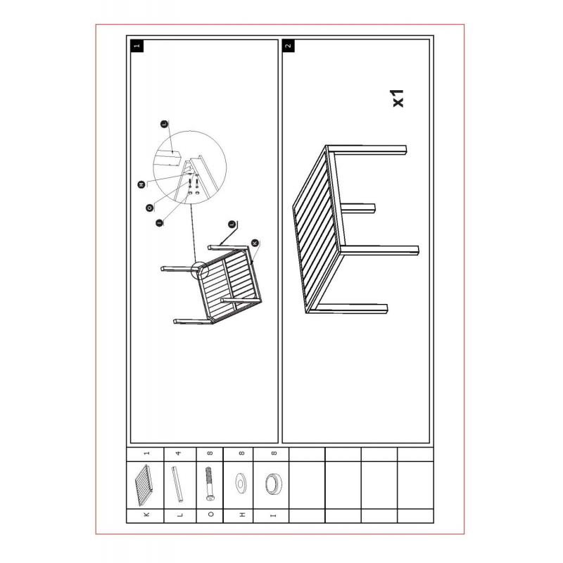 Tavolo alluminio sullivan antracite quadro cm90x90h75