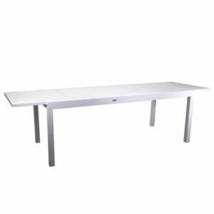 Zoom Tavolo alluminio Sullivan allungabile bianco cm210/280x90h73