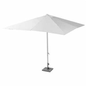 Ombrellone palo centrale 3x3m bianco alluminio michigan (no base)