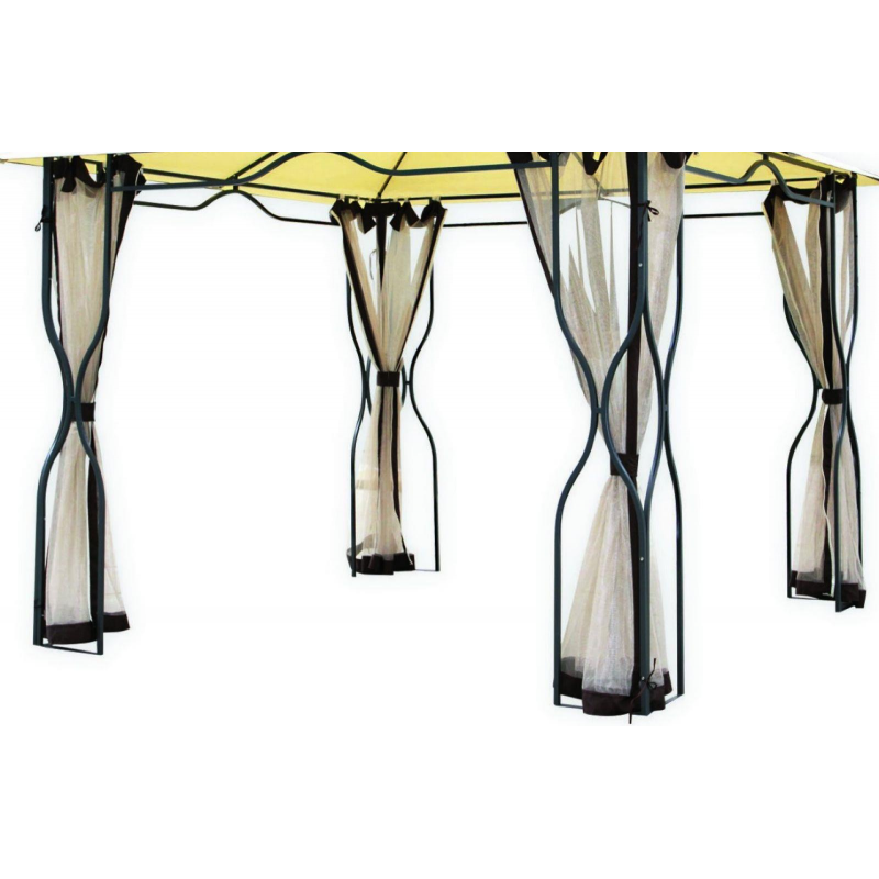 Gazebo ricambio zanzariera colorado 3x3m - art. 7403030000 130gr/m2 beige