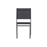 Set Tavolo Maiorca + 6 Sedie Pola Alluminio Antracite Text Nero Moia