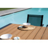 Set Tavolo Maiorca + 6 Sedie Pola Alluminio Antracite Text Nero Moia