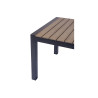 Set Tavolo Maiorca + 6 Sedie Regista Paros Alluminio Antracite/Text Nero Moia