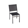 Set Tavolo San Donato + 8 Sedie Pola Alluminio Antracite Text Nero Moia
