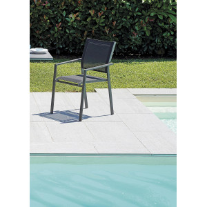 Zoom Set Tavolo Porto + 10 Sedie Zara Alluminio Antracite Text Nero Moia