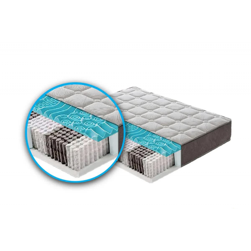 Materasso "Mix" a molle insacchettate e memory foam