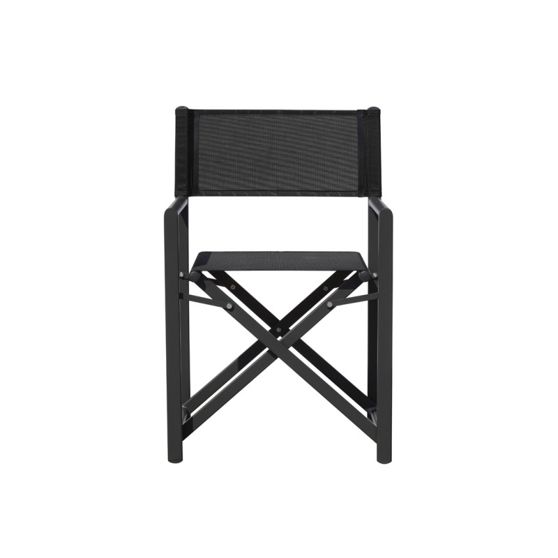 Set Tavolo Porto + 10 Sedie Regista Paros Alluminio Antracite/Text Nero Moia