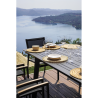Set Tavolo Porto + 10 Sedie Regista Paros Alluminio Antracite/Text Nero Moia