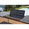 Set Tavolo Porto + 10 Sedie Regista Paros Alluminio Antracite/Text Nero Moia
